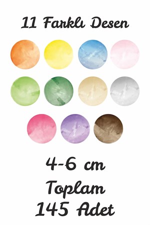 Suluboya Desenli Renkli Puantiyeler Çocuk Bebek Odası Duvar Sticker