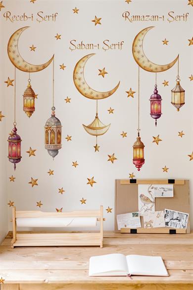 Üç Aylar Temalı Sticker Seti, Ramazan Sticker 3 Aylar Eğitici ve Eğlenceli Ramazan Sticker