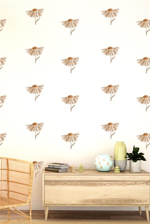 Uçan Papatyalar Çocuk Bebek Odası Duvar Dekorasyon Sticker Seti