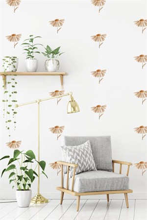 Uçan Papatyalar Çocuk Bebek Odası Duvar Dekorasyon Sticker Seti