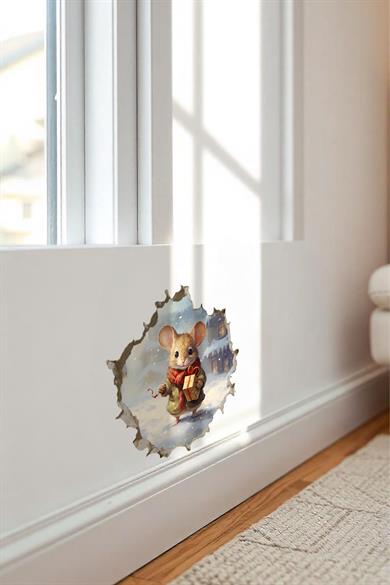 Yeni Yıl Temalı Mini Sticker Priz Sticker Yılbaşı Yeni Yıl Mini Boy Sticker