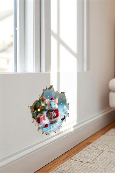 Yeni Yıl Temalı Mini Sticker Priz Sticker Yılbaşı Yeni Yıl Mini Boy Sticker