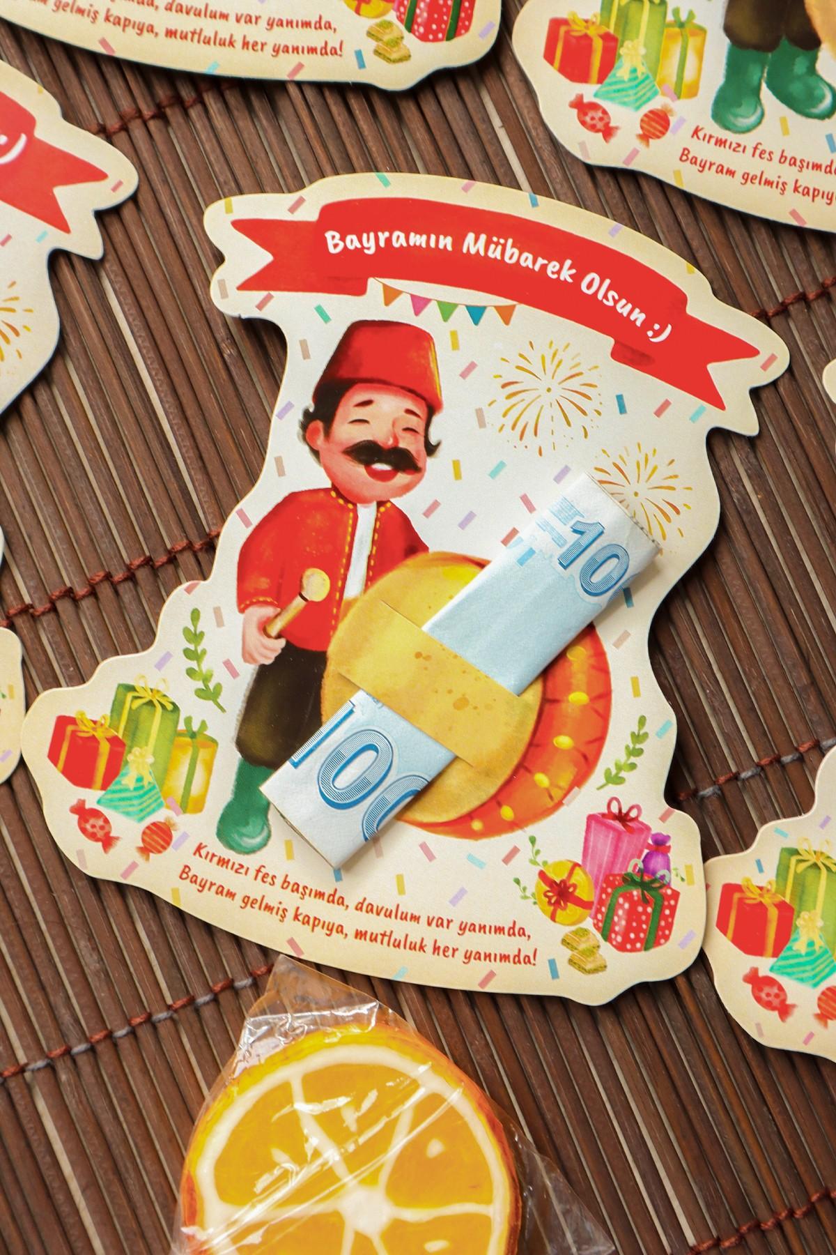 Bayram Tebrik Kartı 8 Adet Ramazan Bayramı Hediye Kartı Tebrik Kartı Kurban Bayramı Harçlık Kartı