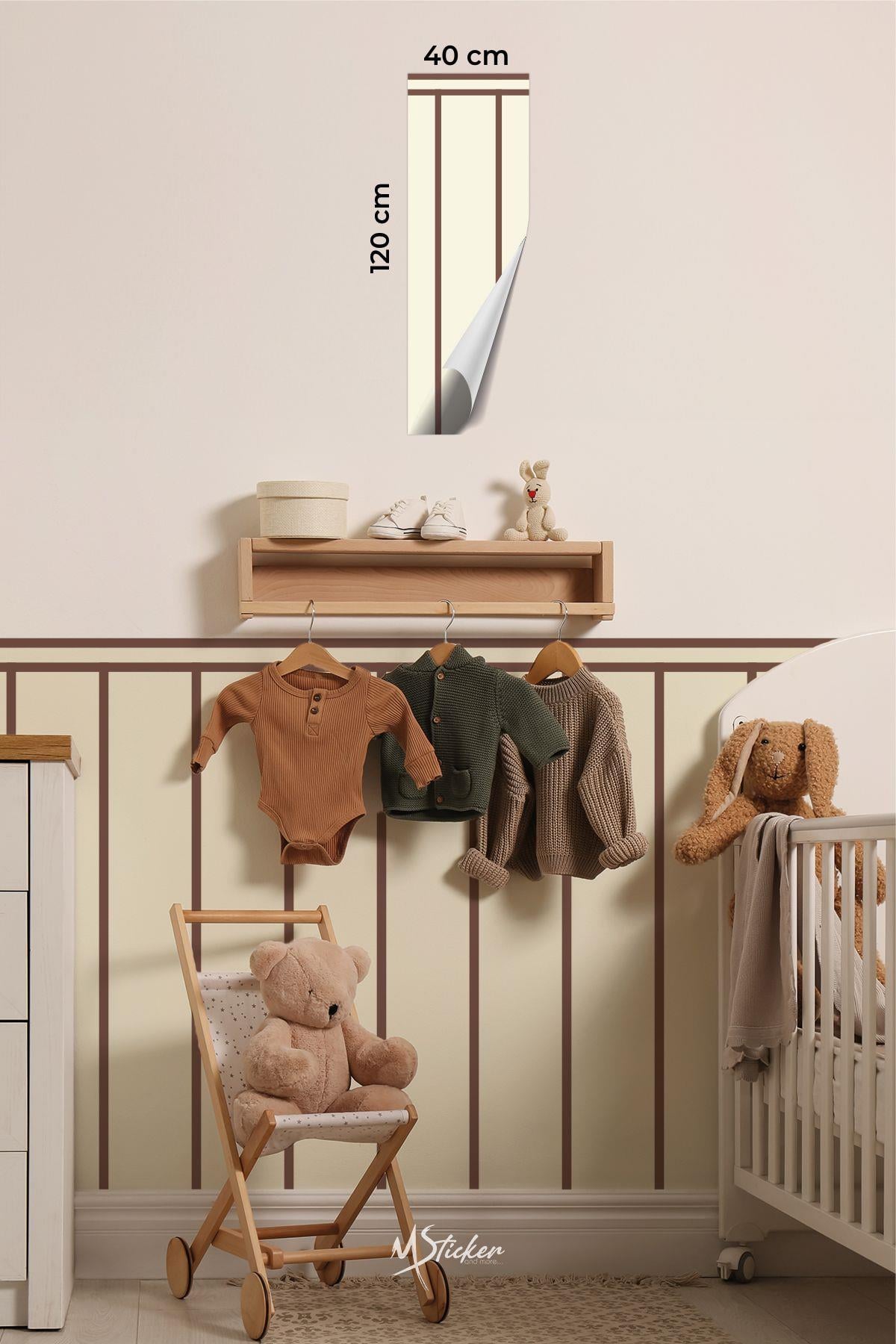 Dekoratif Duvar Folyosu Kendinden Yapışkanlı Desenli Duvar Kağıdı Görünümlü Folyo