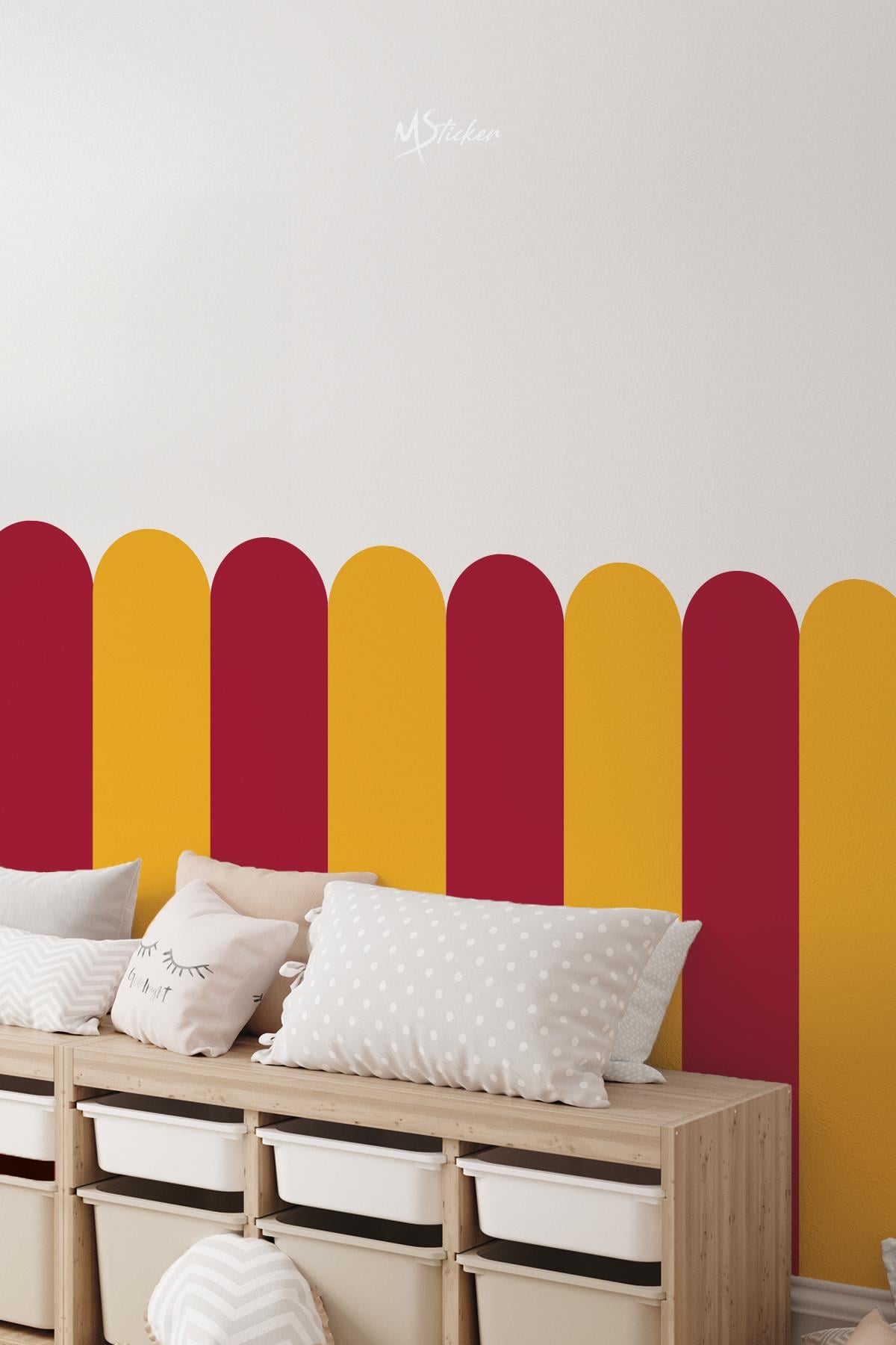 Dekoratif Duvar Kağıdı Panel Görünümlü Folyo Kaplama Sticker, Silinebilir 64x112cm