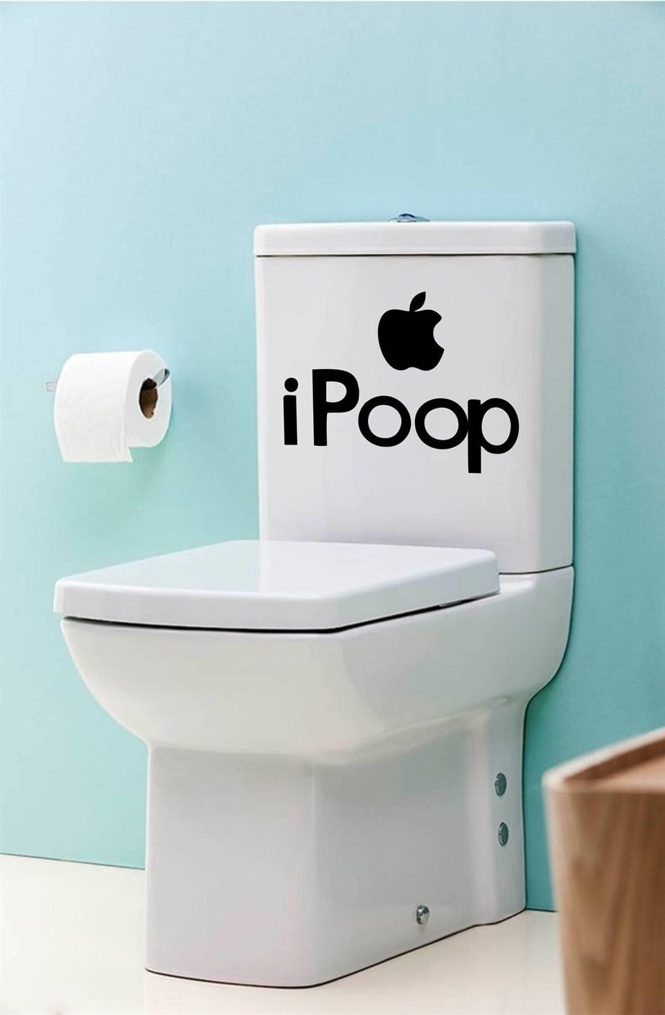 Eğlenceli Klozet Kapağı ve Banyo Sticker - i pop Sticker