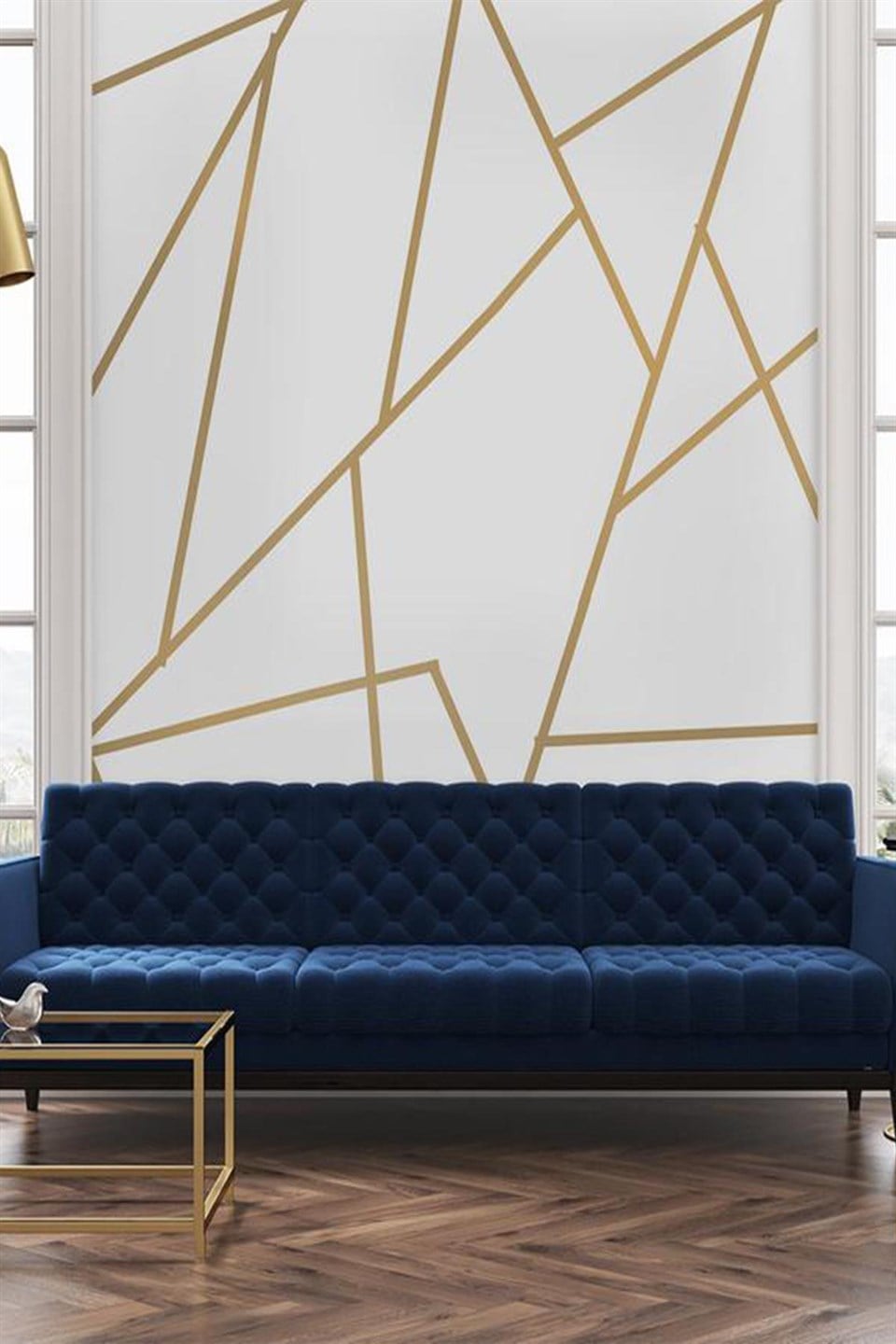 Gold Duvar Şerit Dekorasyon Bandı Sticker