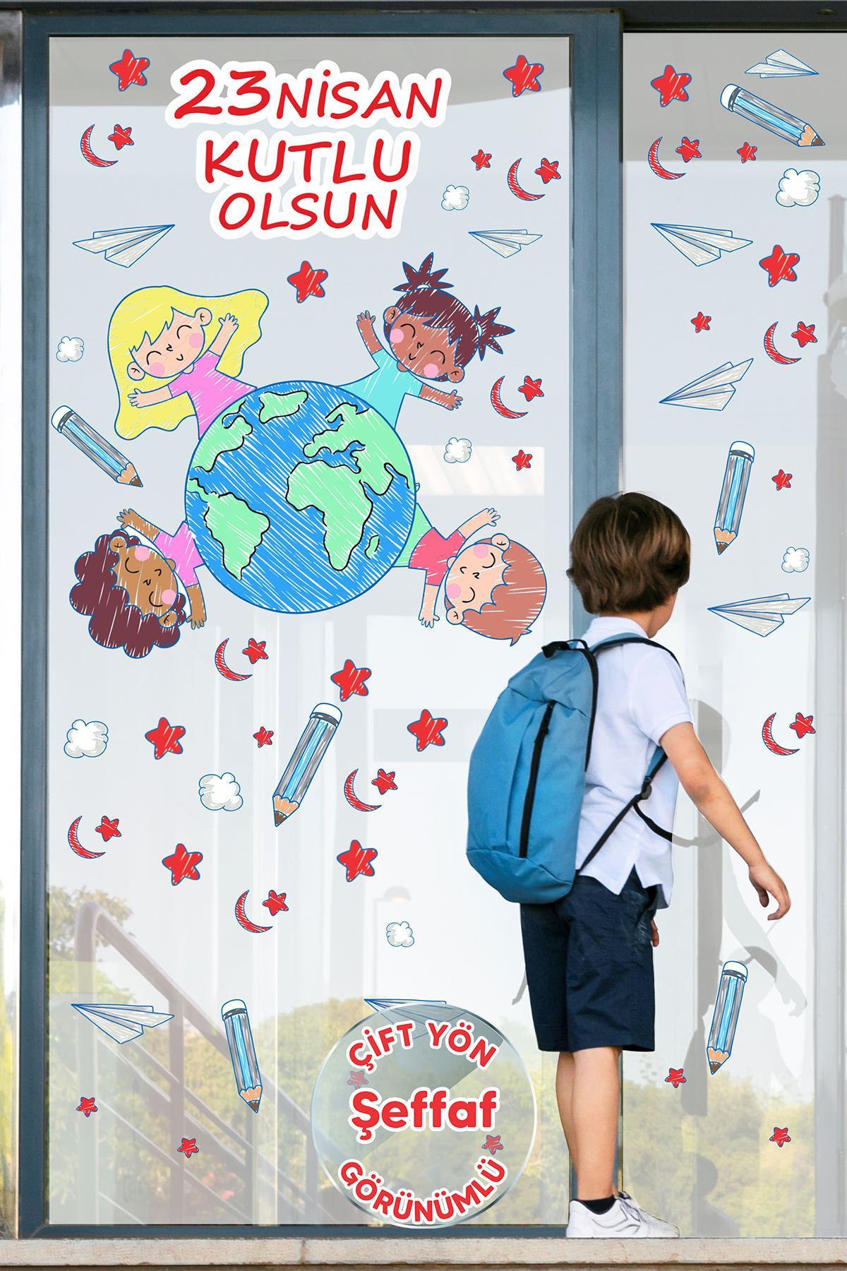 Hoşgeldin Ramazan, Ramazan Ayı Temalı Eğitici ve Eğlenceli Sticker Seti ŞEFFAF Çift Yön Görünür