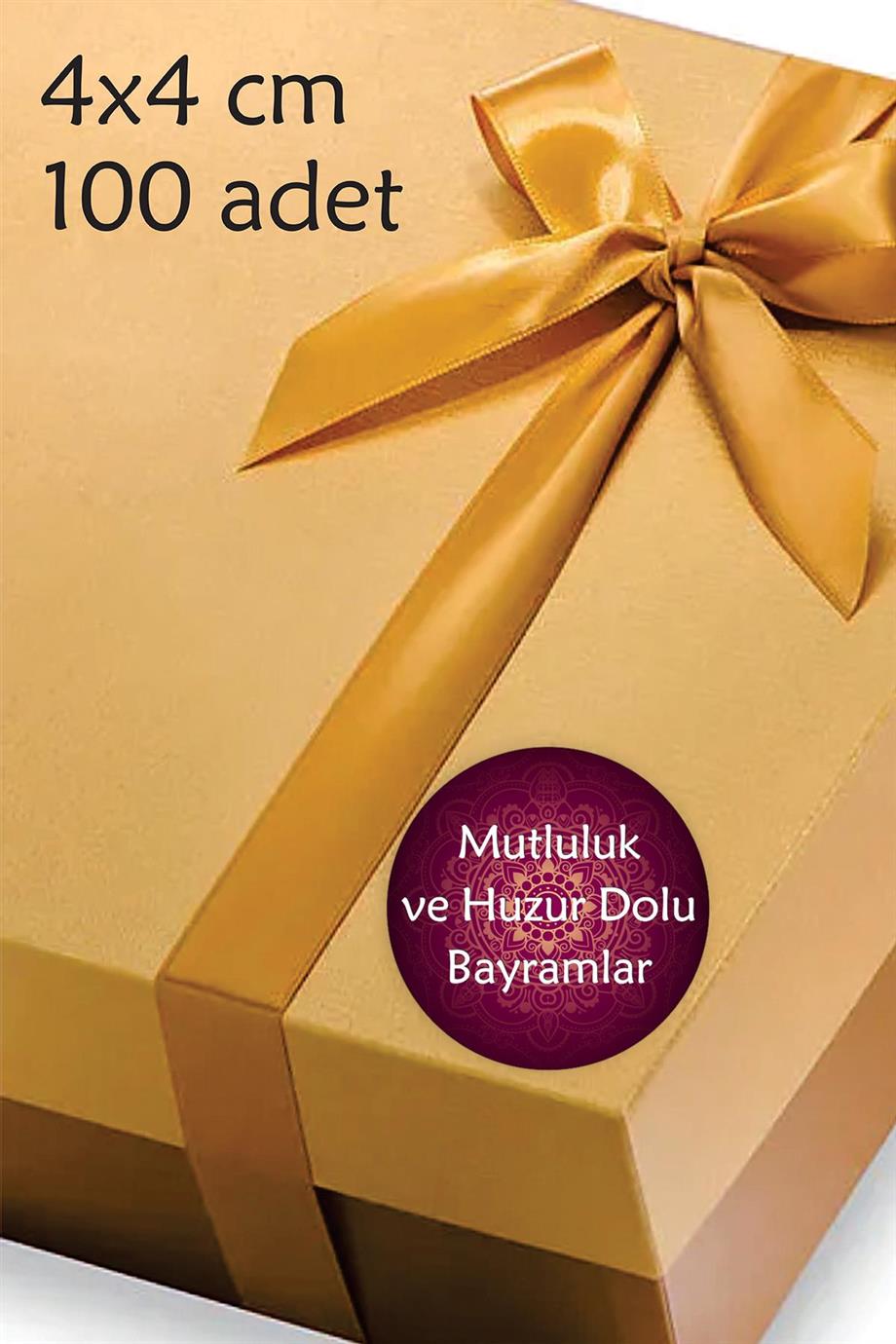 Iyi Bayramlar Ramazan Bayram Sticker Şeker Etiketi Ramazan Kurban 4 Cm - 100 Adet