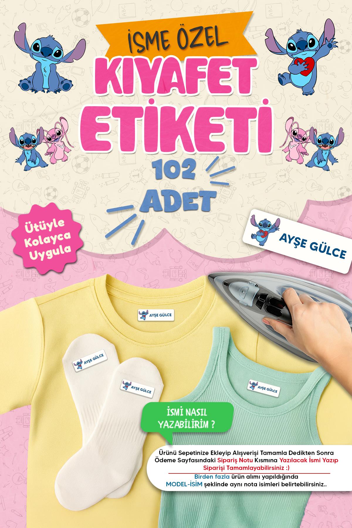 Kıyafet Etiketi - Okul Kıyafetlerine Kişiye Özel 30 Saniyede Kolay Uygulama Yıkamaya Dayanıklı Stic