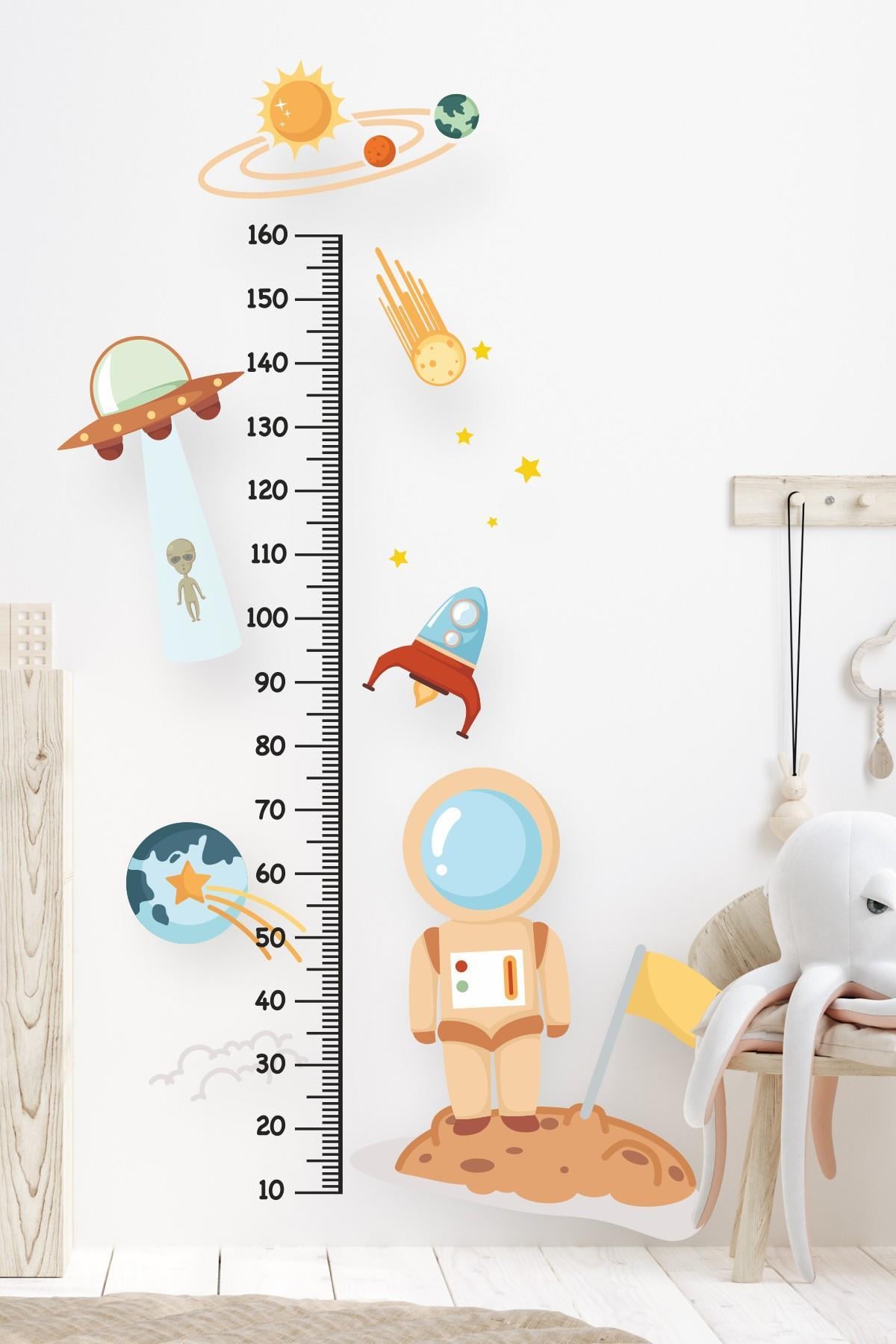 Uzay Figürlü Çocuk Bebek Odası Duvar Sticker Seti