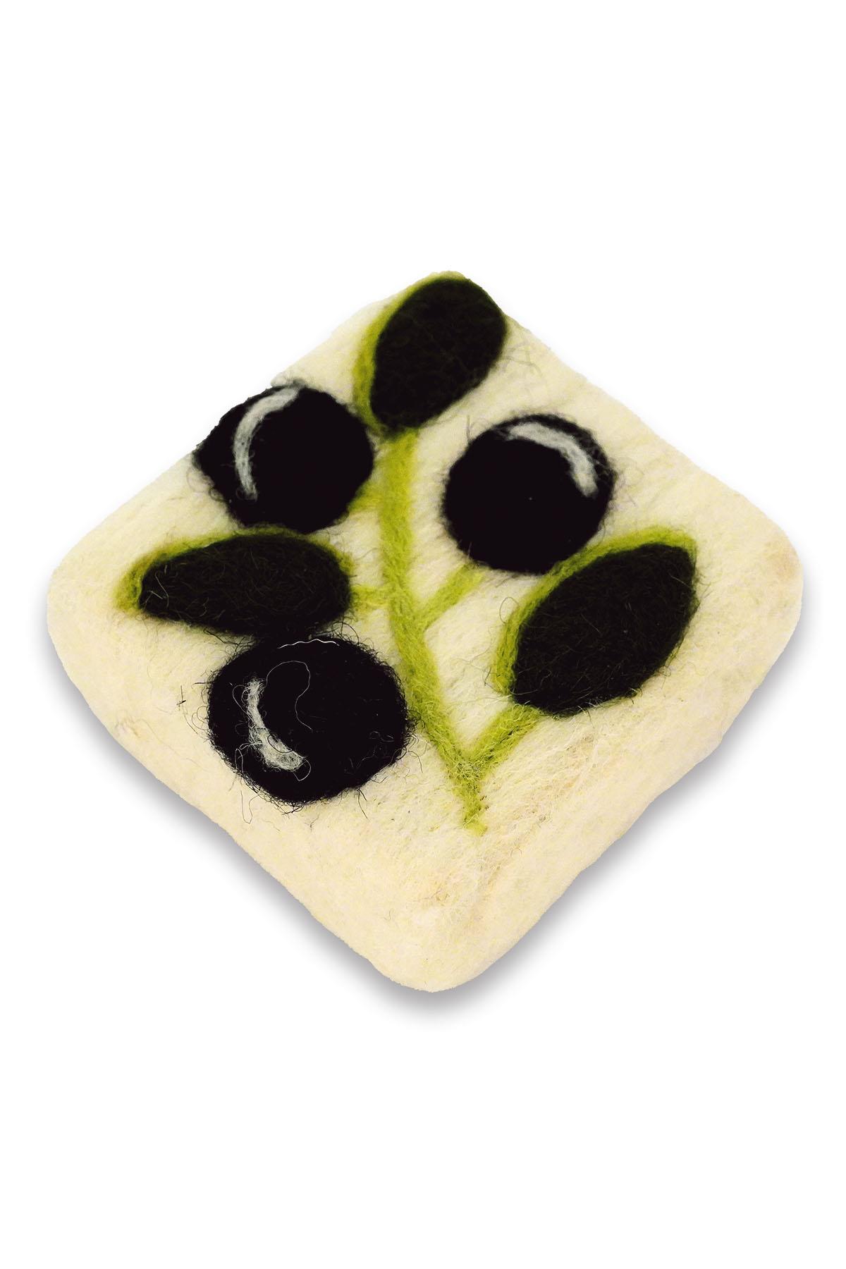 Zeytin Temalı Keçe Sabun