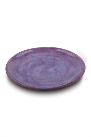 Seramik Mor Renkli Büyük Boy Servis Tabağı