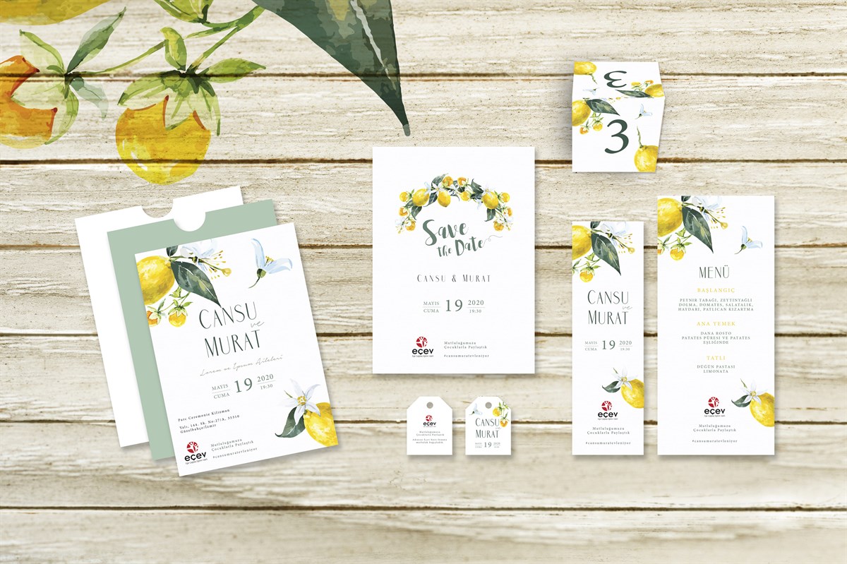 Doğanın Tazeliği Limon Temalı Kitap Ayracı