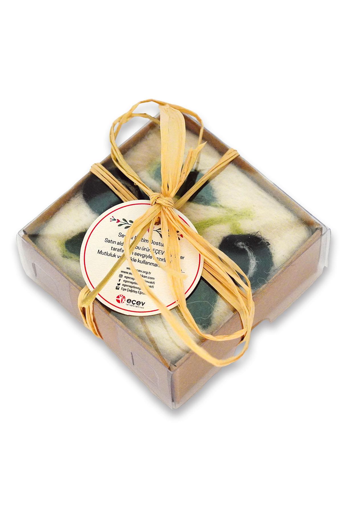 Zeytin Temalı Keçe Sabun