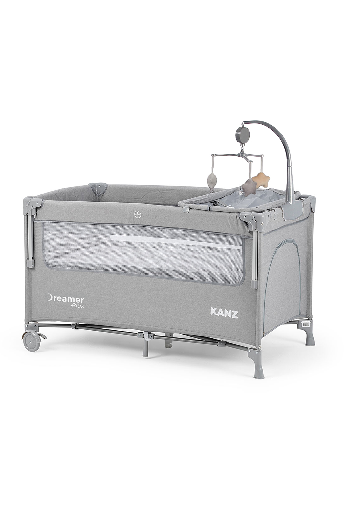 Kanz Dreamer Plus Anne Yanı Park Yatak Ve Oyun Parkı Açık Gri