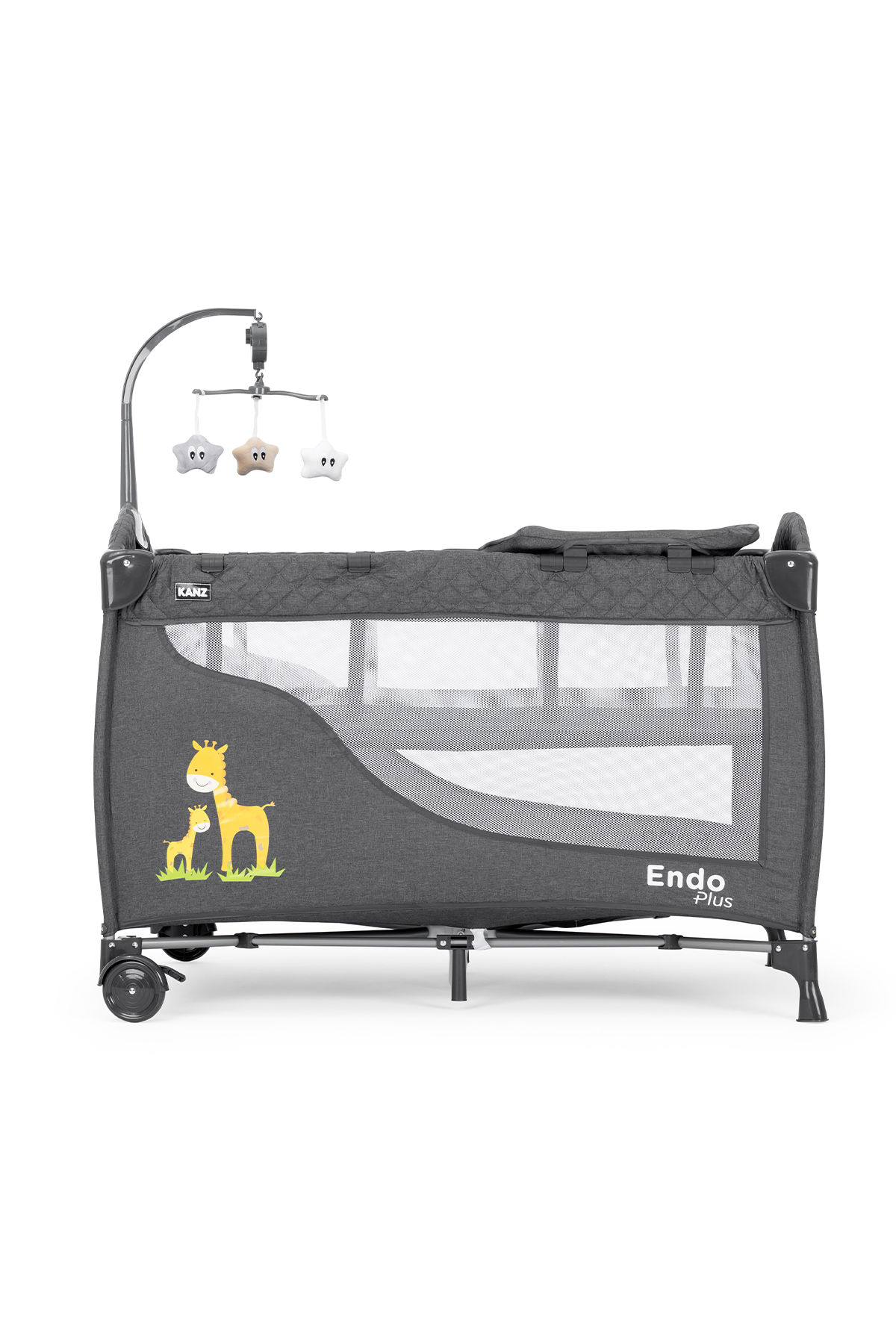 Kanz Endo Plus Park Yatak ve Oyun Parkı Füme 70 x 110