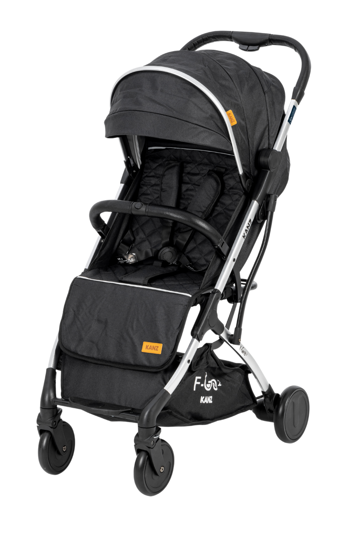 Kanz f-Go2 Kabin Boy Bebek Arabası Silver Siyah