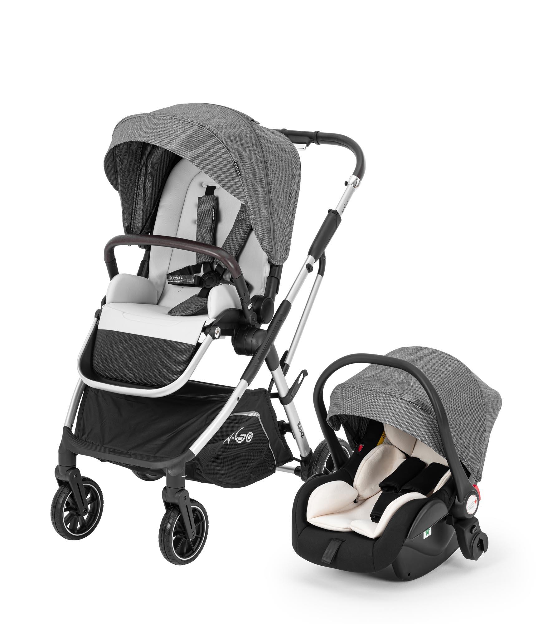 Kanz n-Go Travel Sistem Bebek Arabası Gri