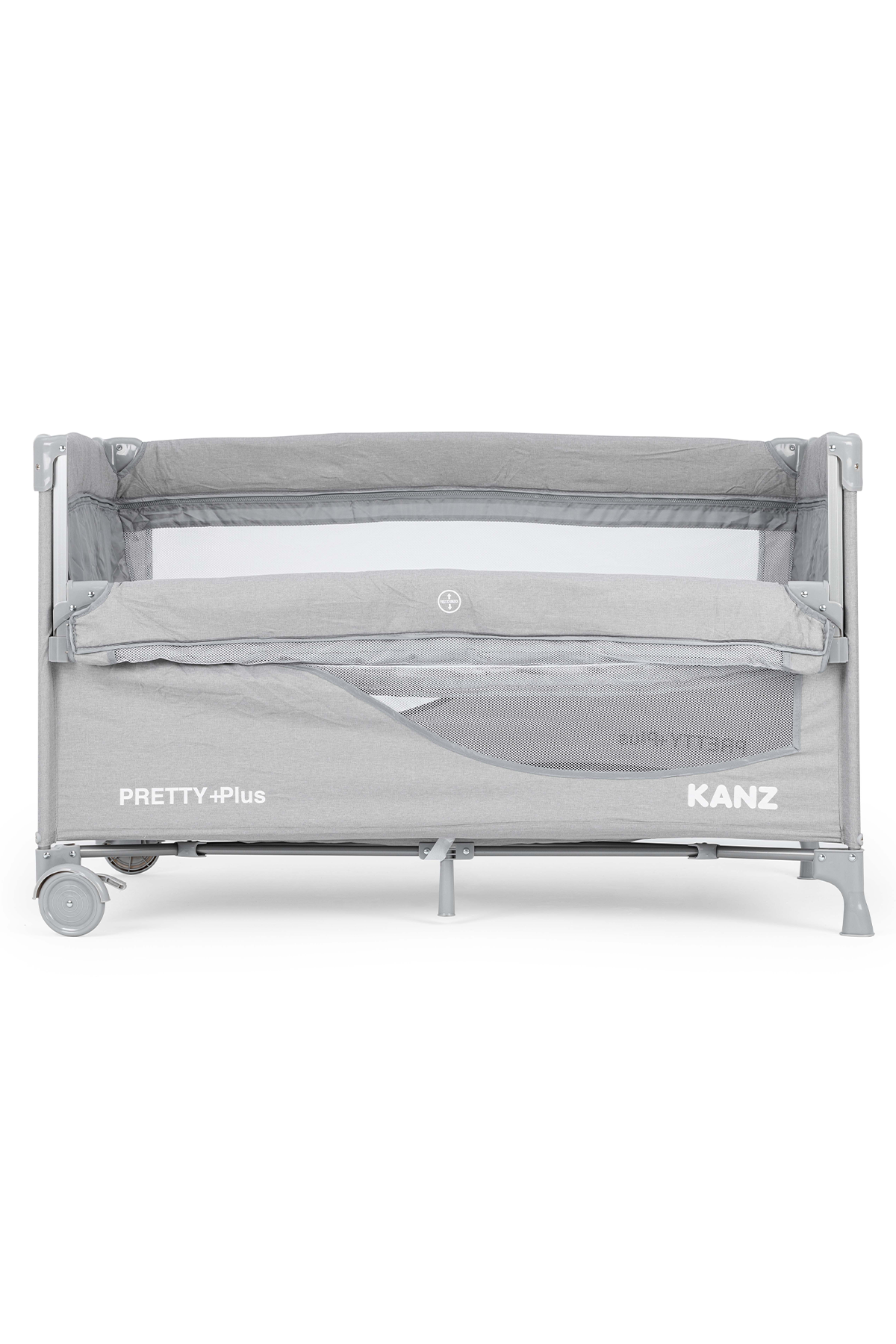 Kanz Pretty+Plus Anne Yanı & Oyun Parkı Park Yatak Gri