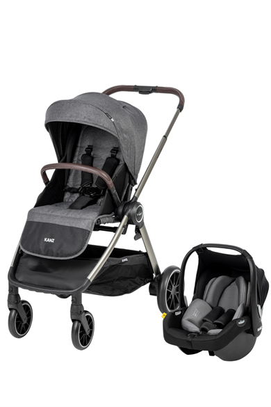 Kanz v-Go2 Travel Sistem Bebek Arabası Gri