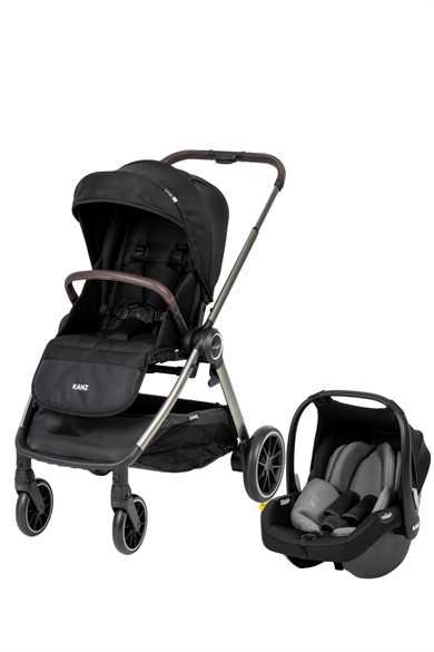 Kanz v-Go2 Travel Sistem Bebek Arabası Siyah