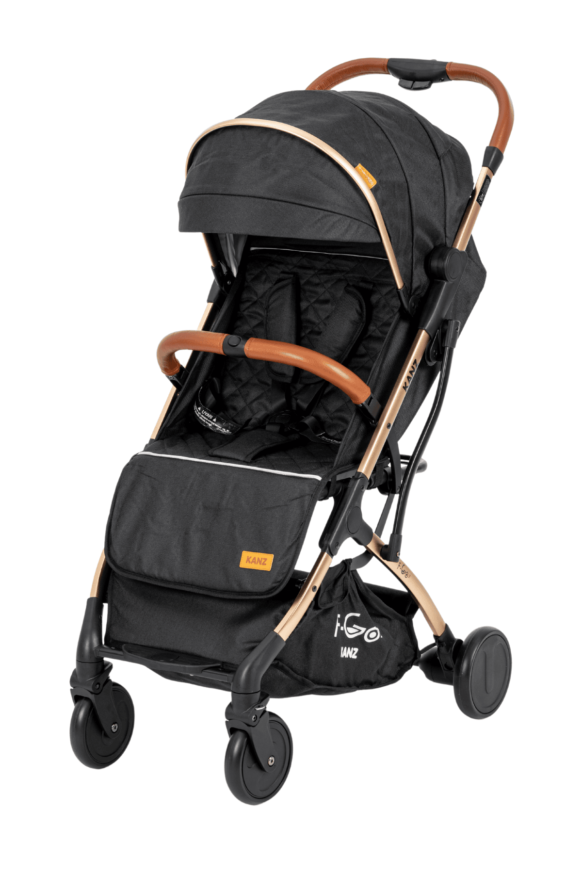 Kanz f-Go2 Kabin Boy Bebek Arabası Gold Siyah