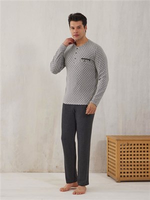 Мужская пижама с брюками - 10105