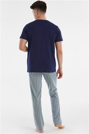 Пижама мужская со штанами хлопок модал- 10381