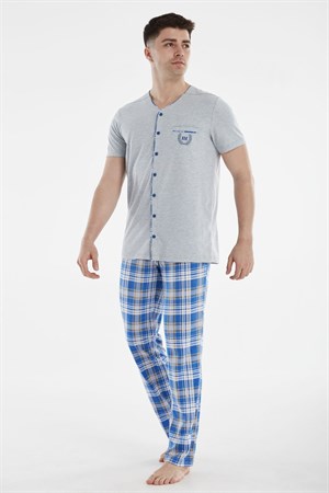 Мужская пижама с брюками  - 10412