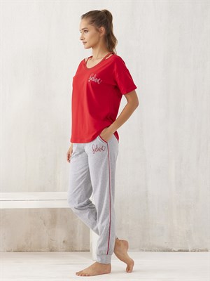 Женская пижама с брюками - 10571