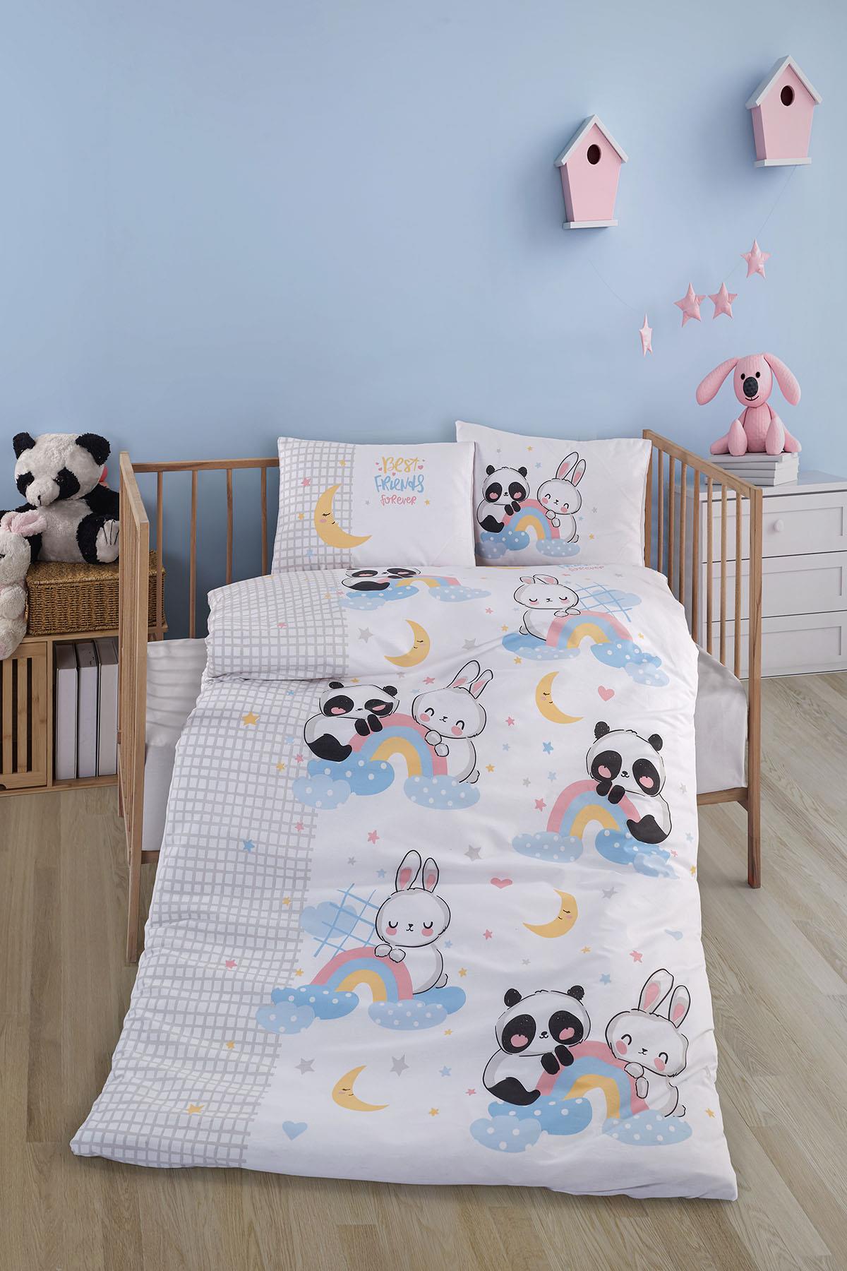 Clasy Ranforce %100 Pamuk Bebek Nevresim Takımı Best Friends