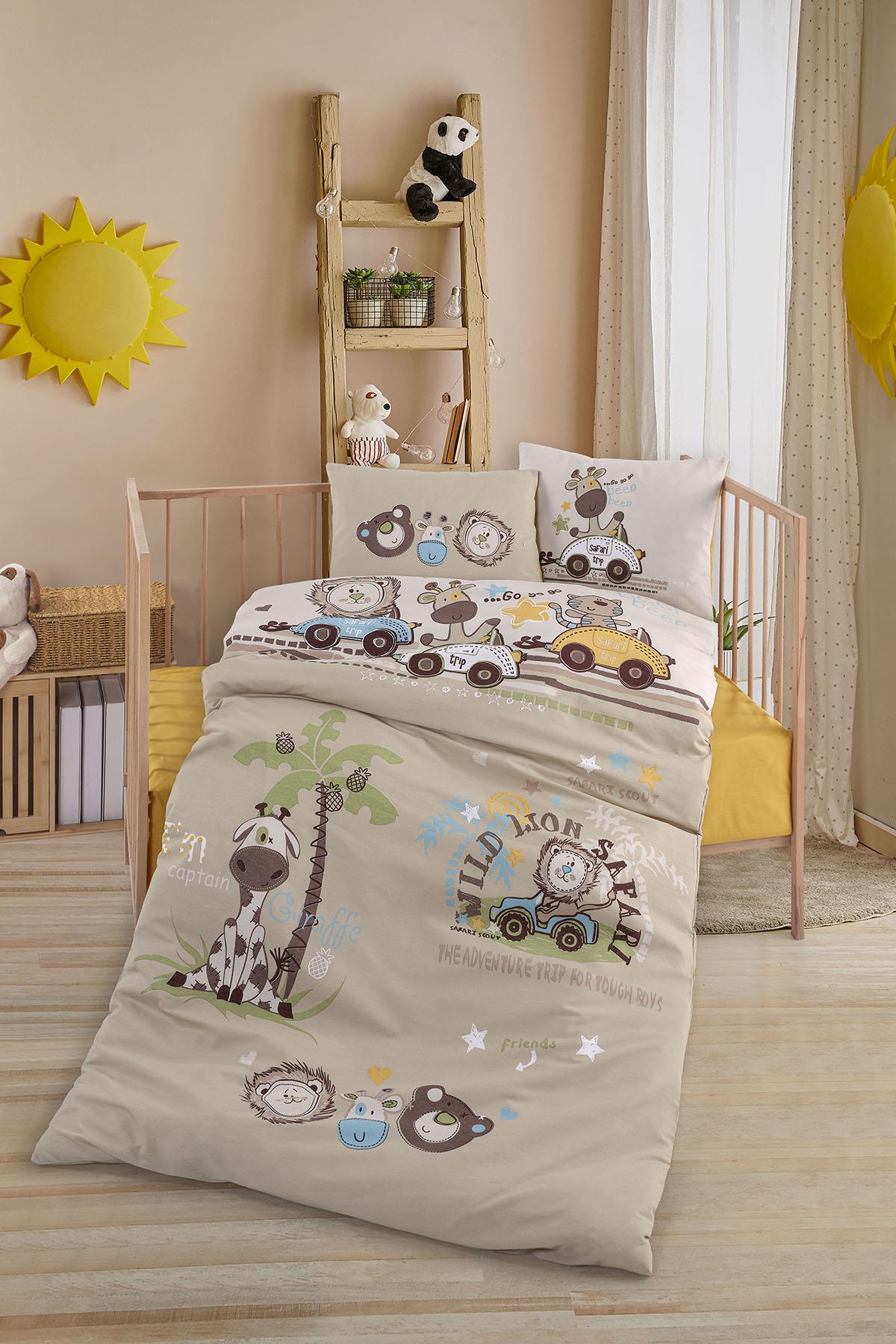 Clasy Ranforce %100 Pamuk Bebek Nevresim Takımı Beep Beep