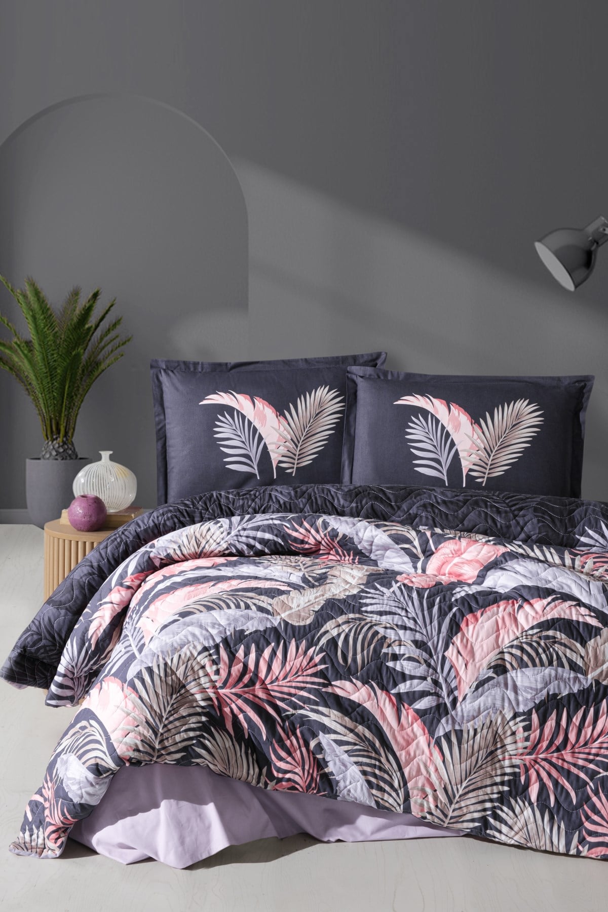 Clasy Ranforce %100 Pamuk Tek Kişilik Dört Mevsim Set Venta V2 Lila