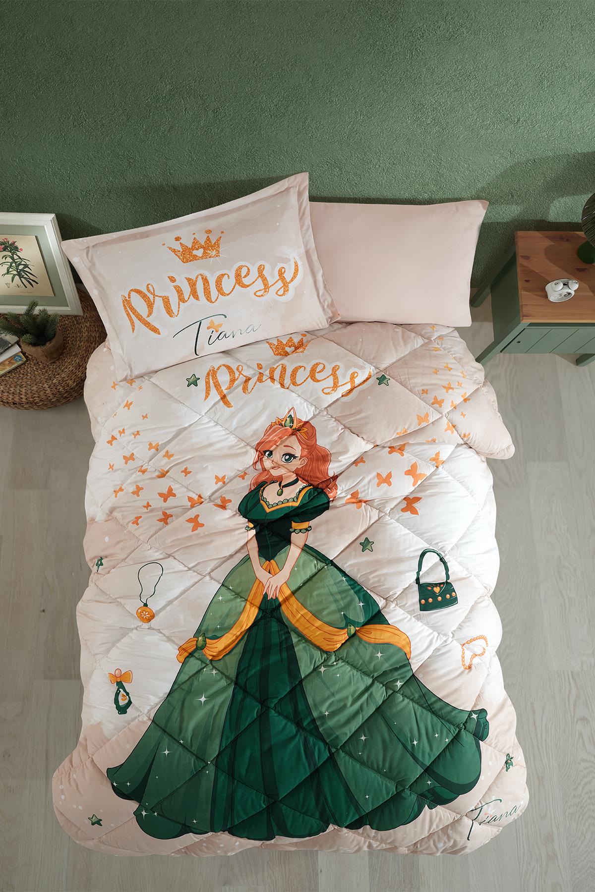 Clasy Ranforce %100 Pamuk Tek Kişilik Uyku Seti Tiana V1 Taş Rengi