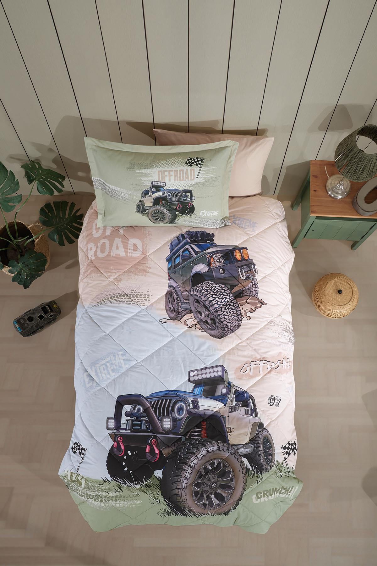 Clasy Ranforce %100 Pamuk Tek Kişilik Uyku Seti Off-Road