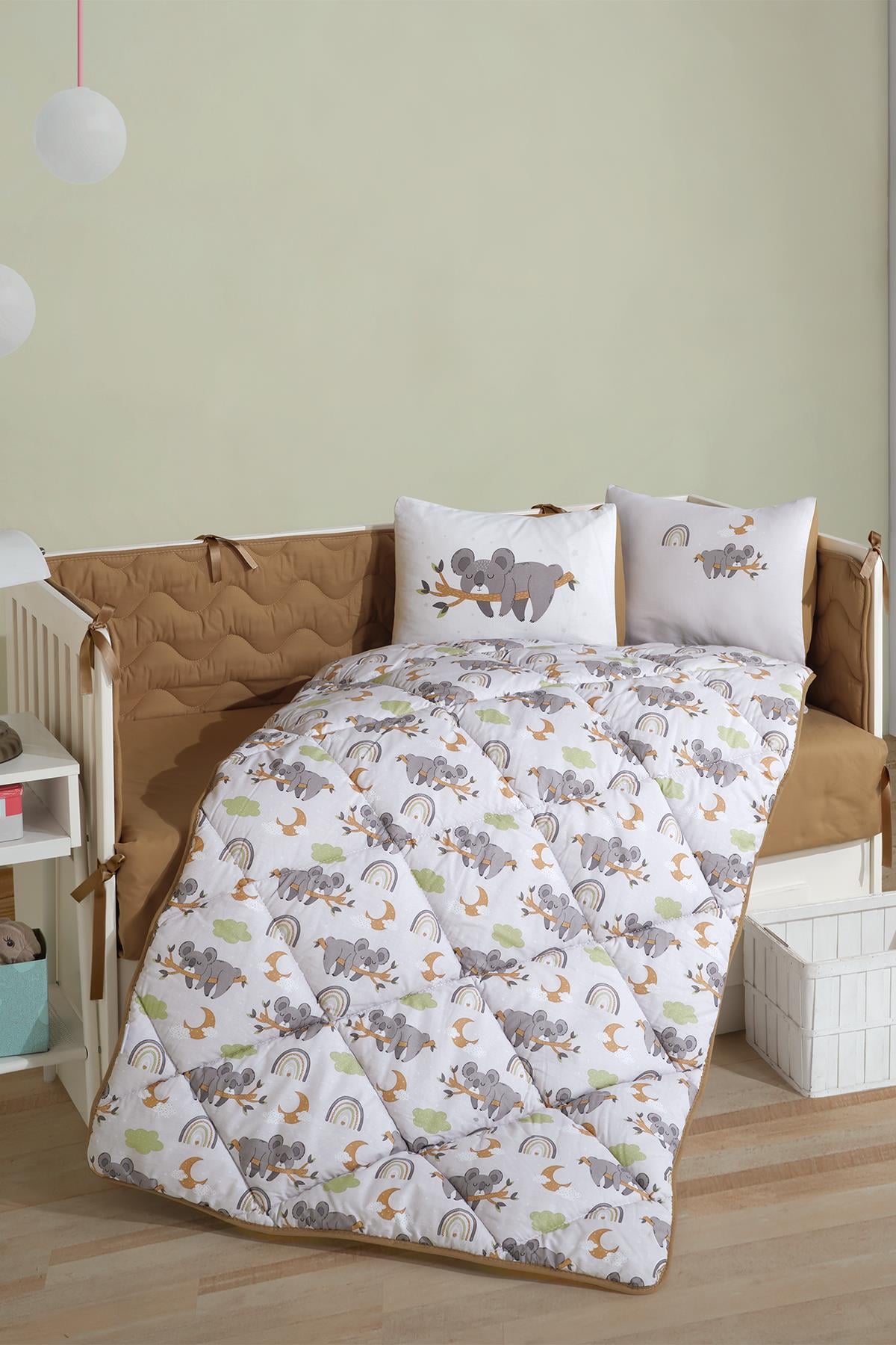 Clasy Ranforce %100Pamuk Bebek Uyku Seti Koala V1 Gri