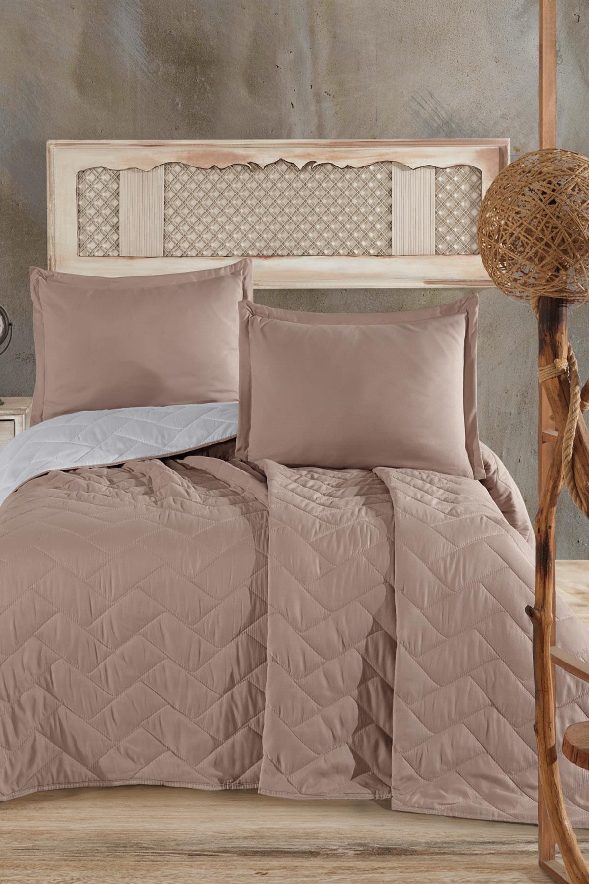 Nordqueen Microfiber Tek Kişilik Yatak Örtüsü Seti Aragon V1 Bej