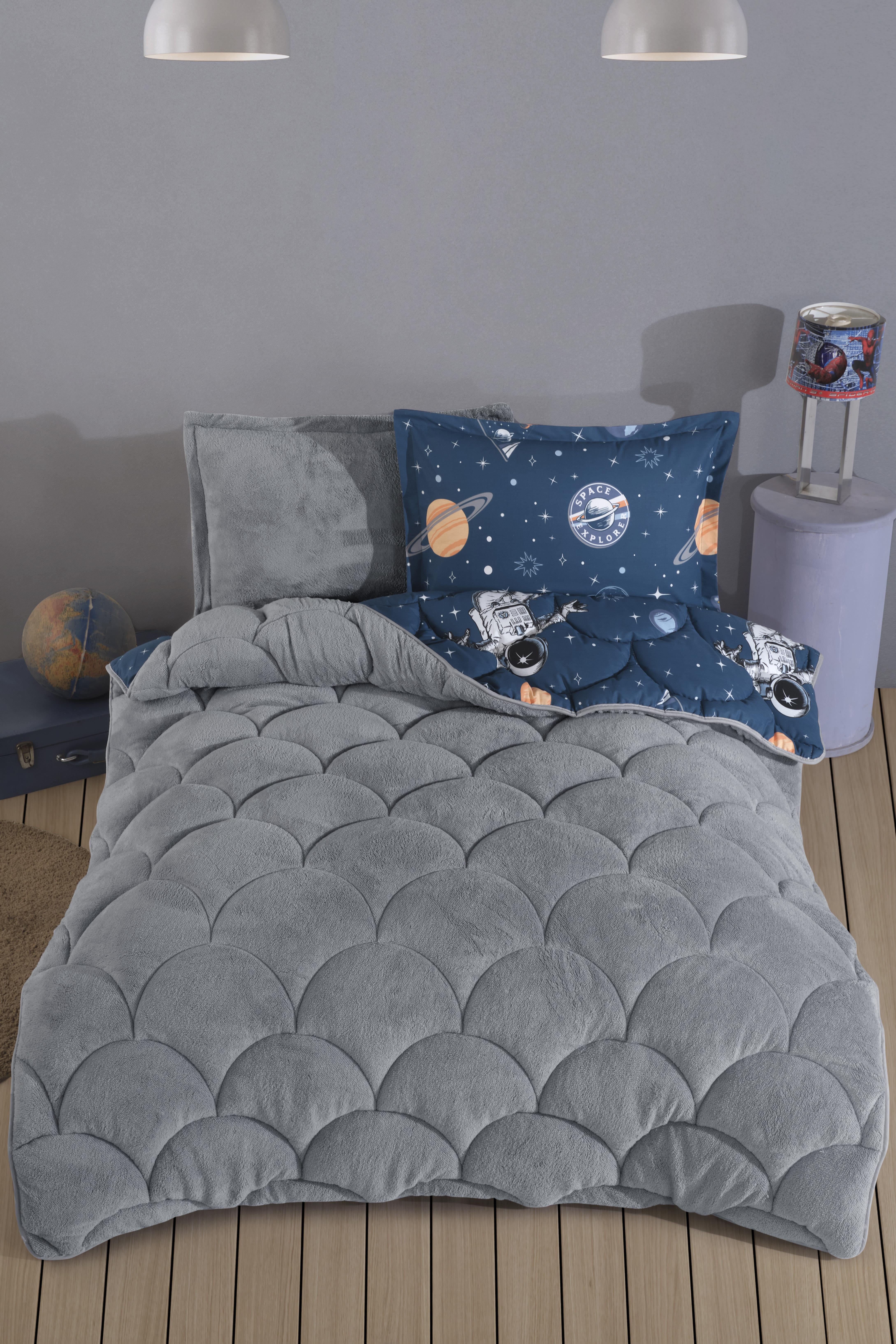 Nordqueen Wellsoft Tek Kişilik Uyku Seti Çift Taraflı Galaxy