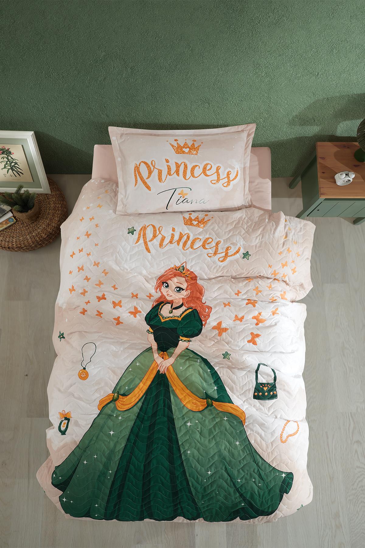 Clasy Ranforce %100 Pamuk Tek Kişilik Dört Mevsim Set Tiana V1 Taş Rengi