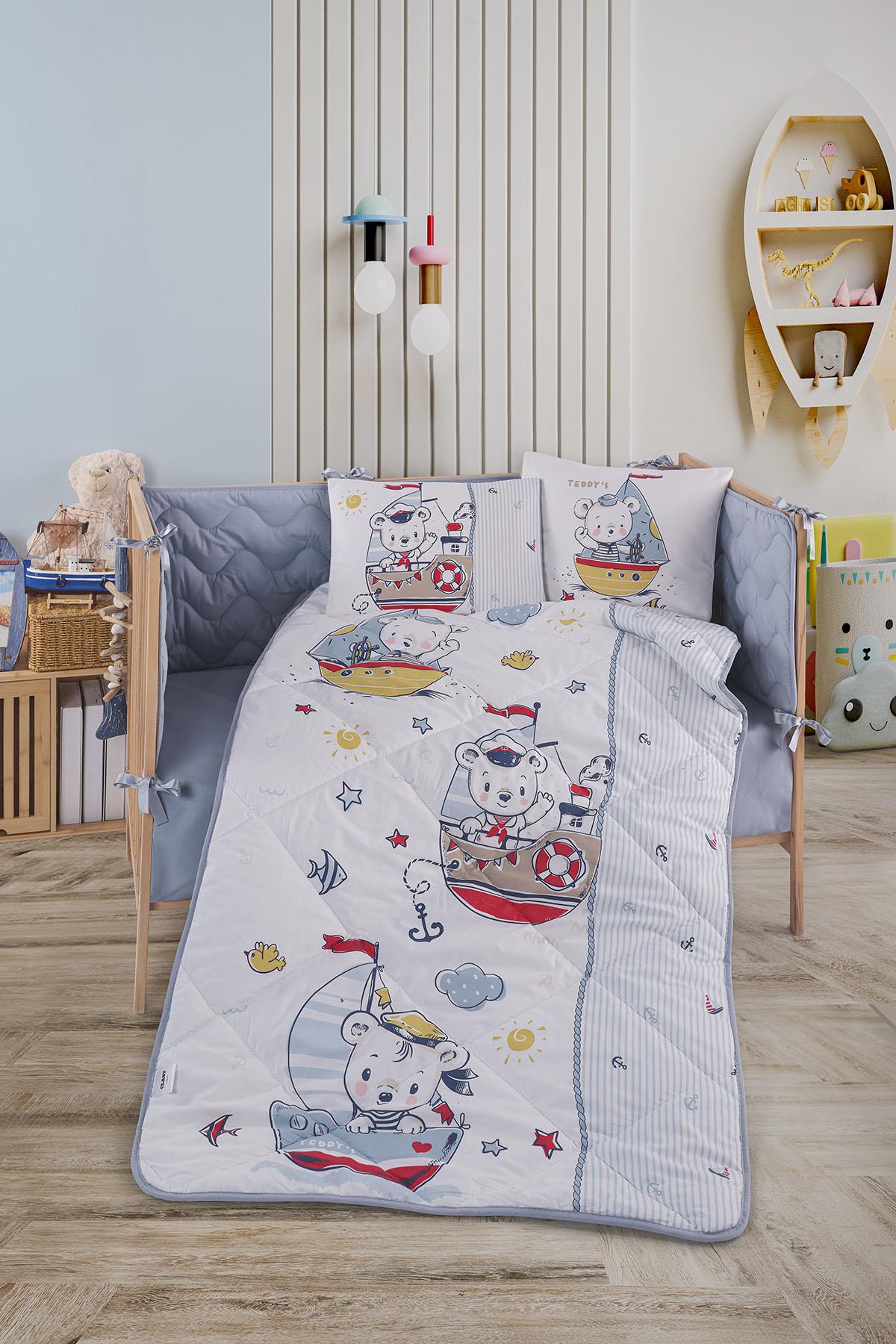 Clasy Ranforce %100Pamuk Bebek Uyku Seti Teddy's