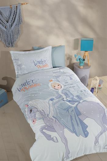 Clasy Ranforce %100 Pamuk Nevresim Takımı Tek Kişilik Winter