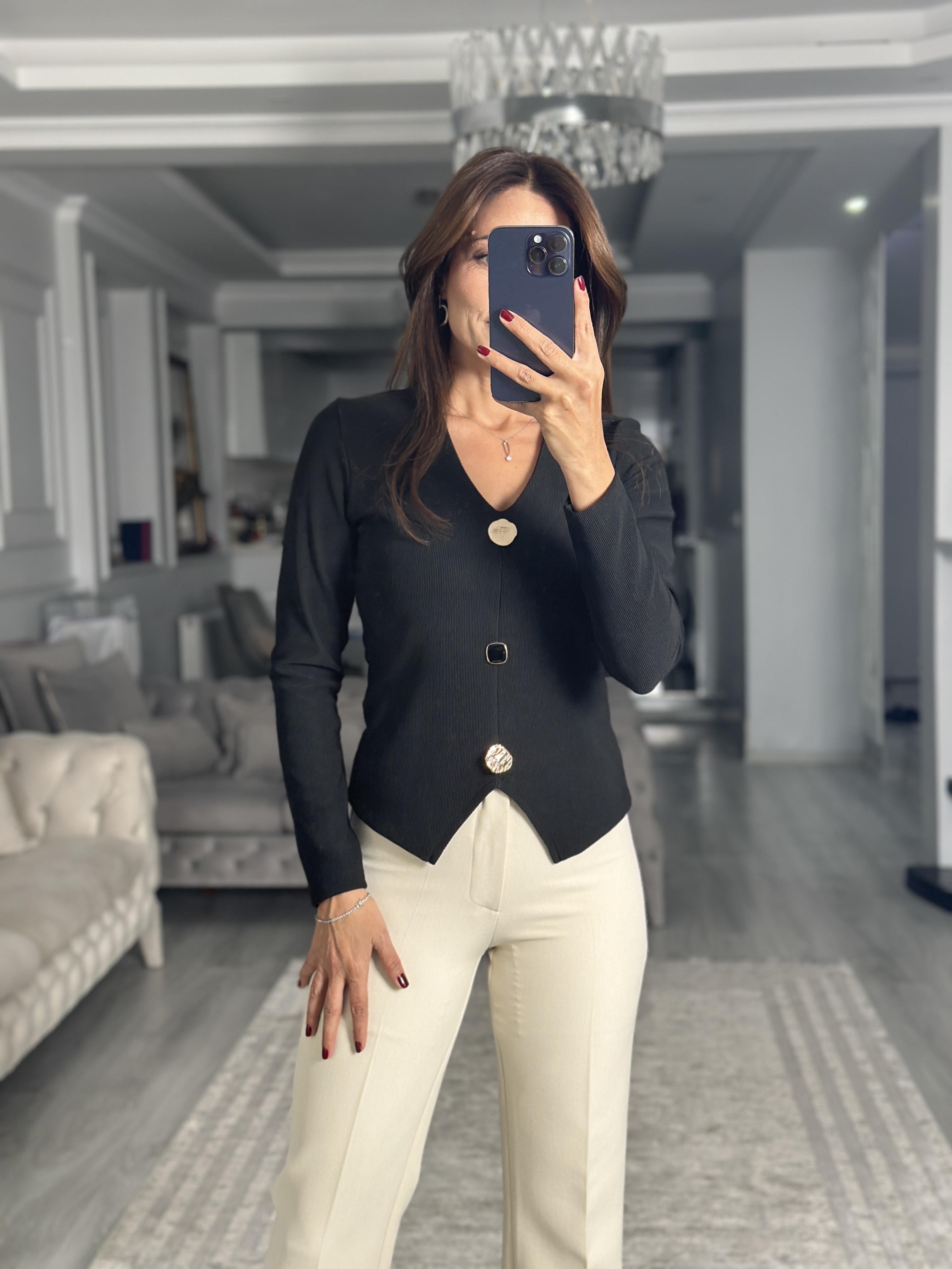 Açık Bej Karol Cepsiz Klasik Kadın Kumaş Pantolon
