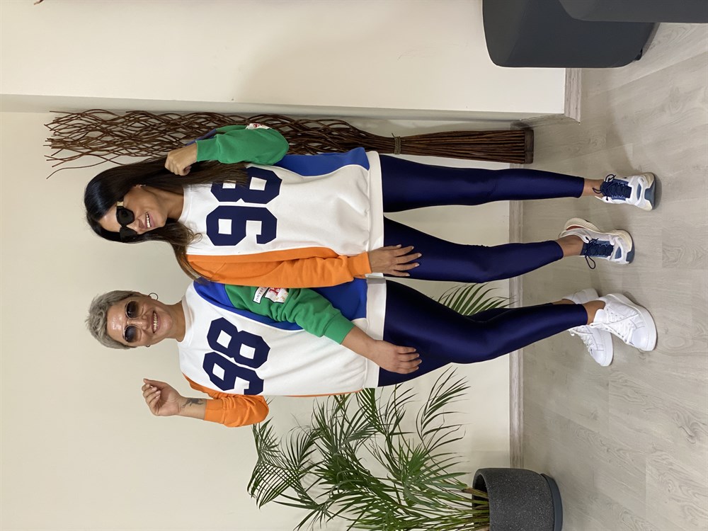 Beyaz Renkli 98 Baskılı Kadın Sweatshirt