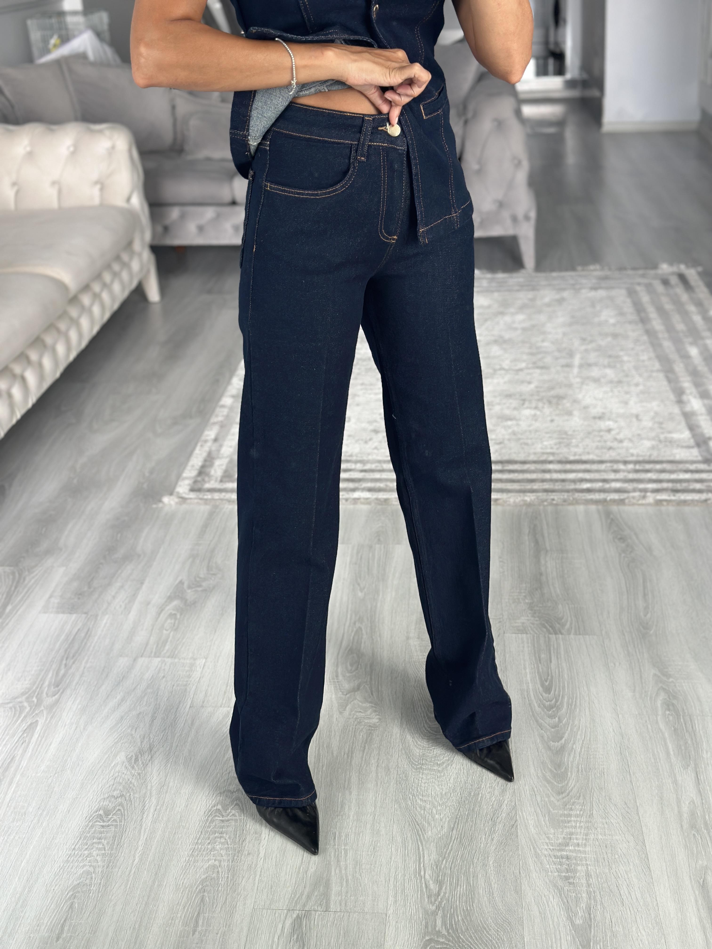 Dark Blue Karol Kadın Jean Pantolon