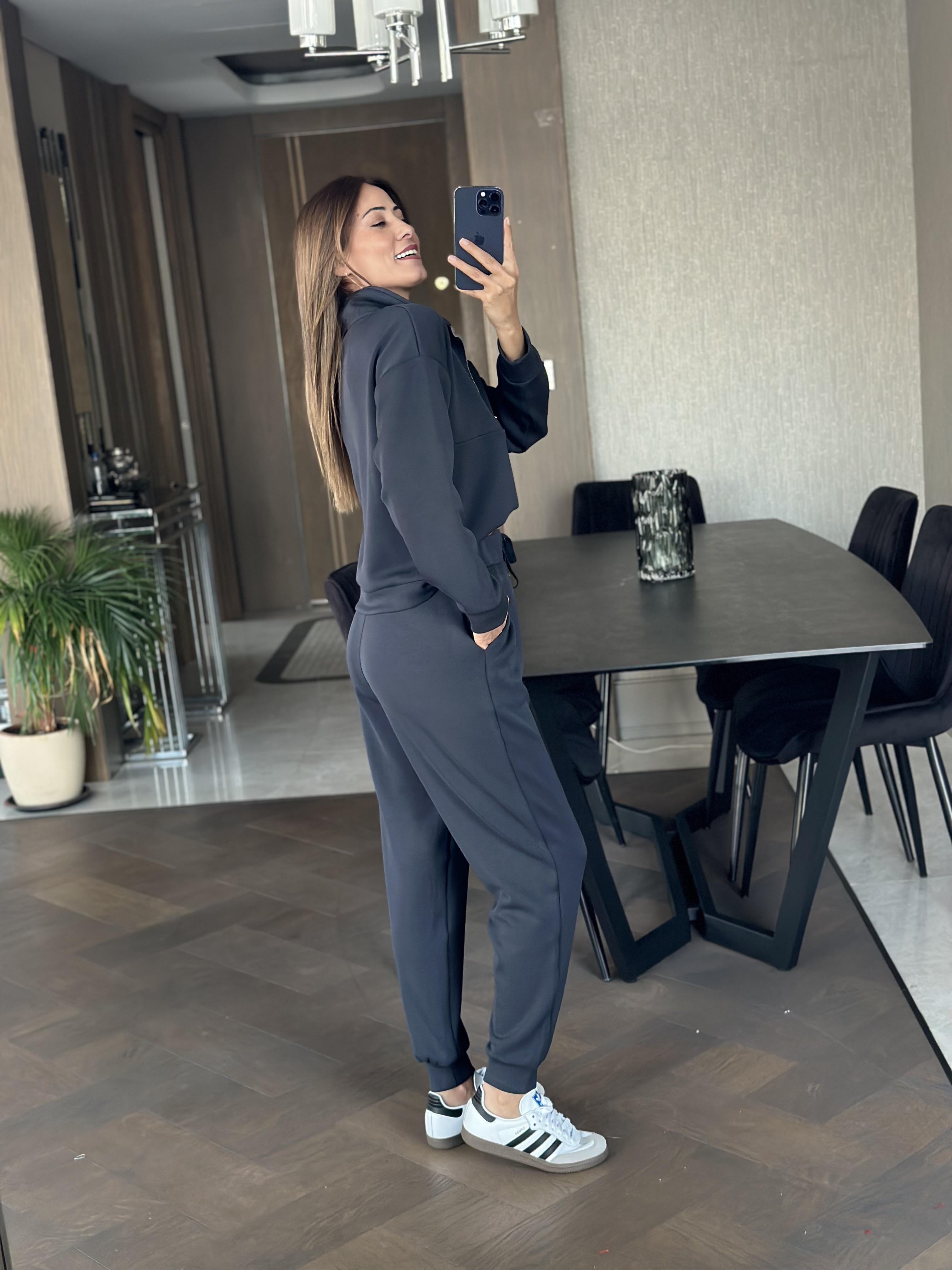 Koyu Füme Karol Modal Kadın İkili Takım