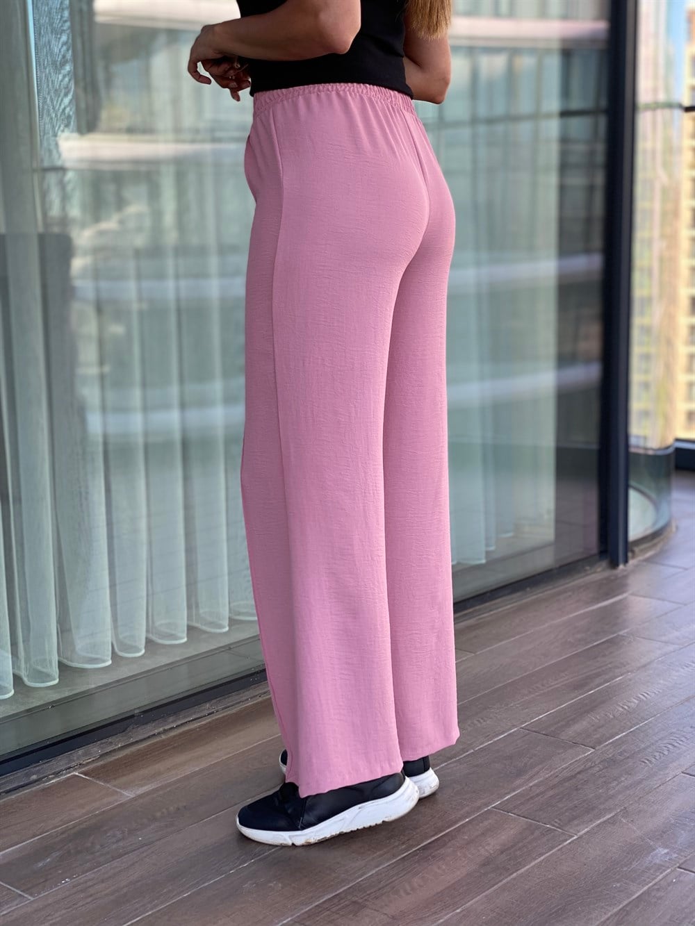 Pembe Önü Dikişli Aerobin Pantolon