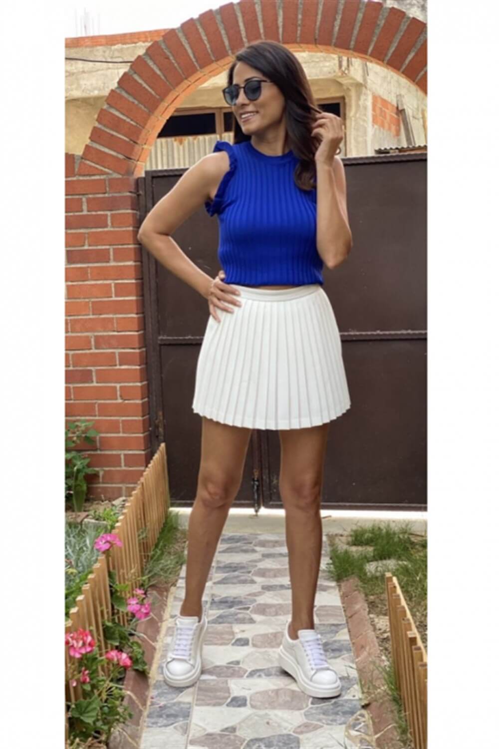 Saks Fırfır Triko Atlet