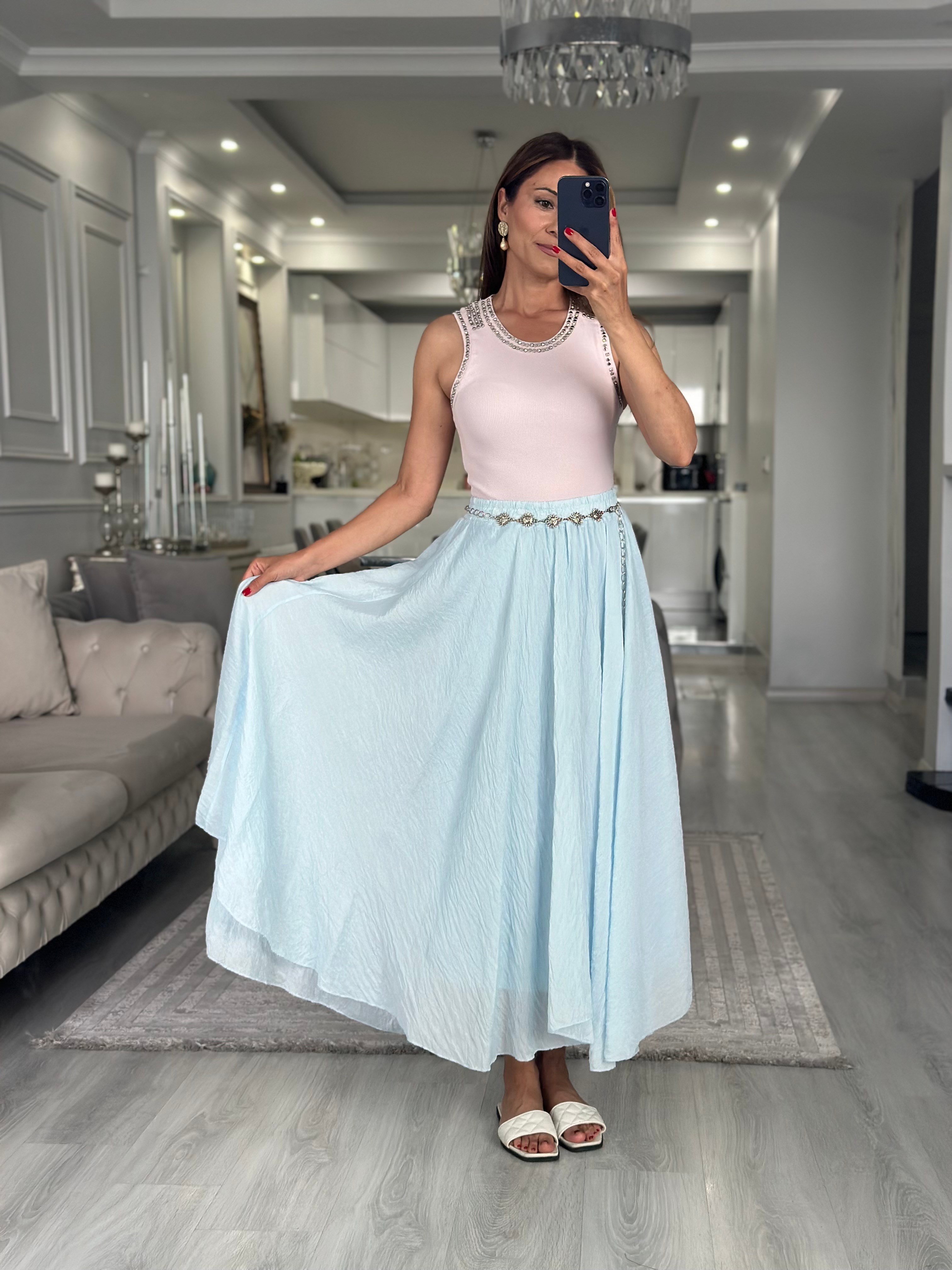 Şeker Pembe Troklu Sıfır Kol Kaşkorse Kadın Body