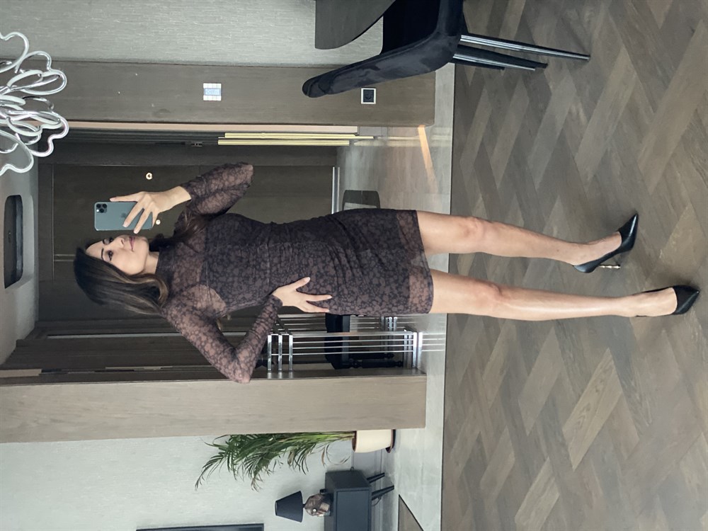 Siyah Kahverengi Orjinal Marka Tül Elbise